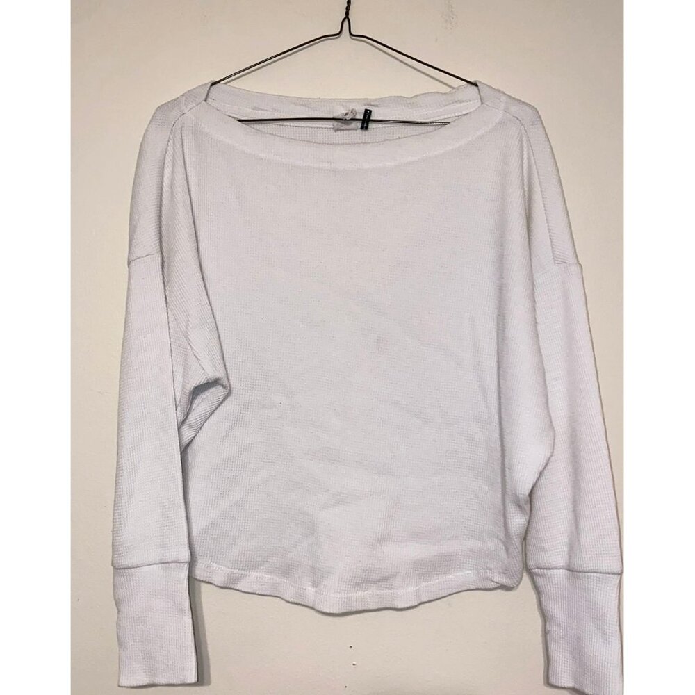 Women's Anthropologie‎ Akemi & Kin Cropped Thermal Long Sleeve Tee Size XS